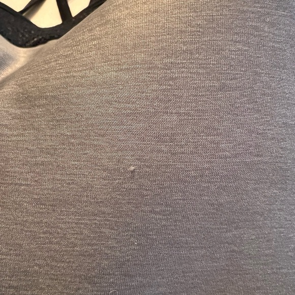 Hanes-X-Temp Strappy Pullover Wirefree Bra-G505 - Gray/Black - Size XL - Picture 2 of 5